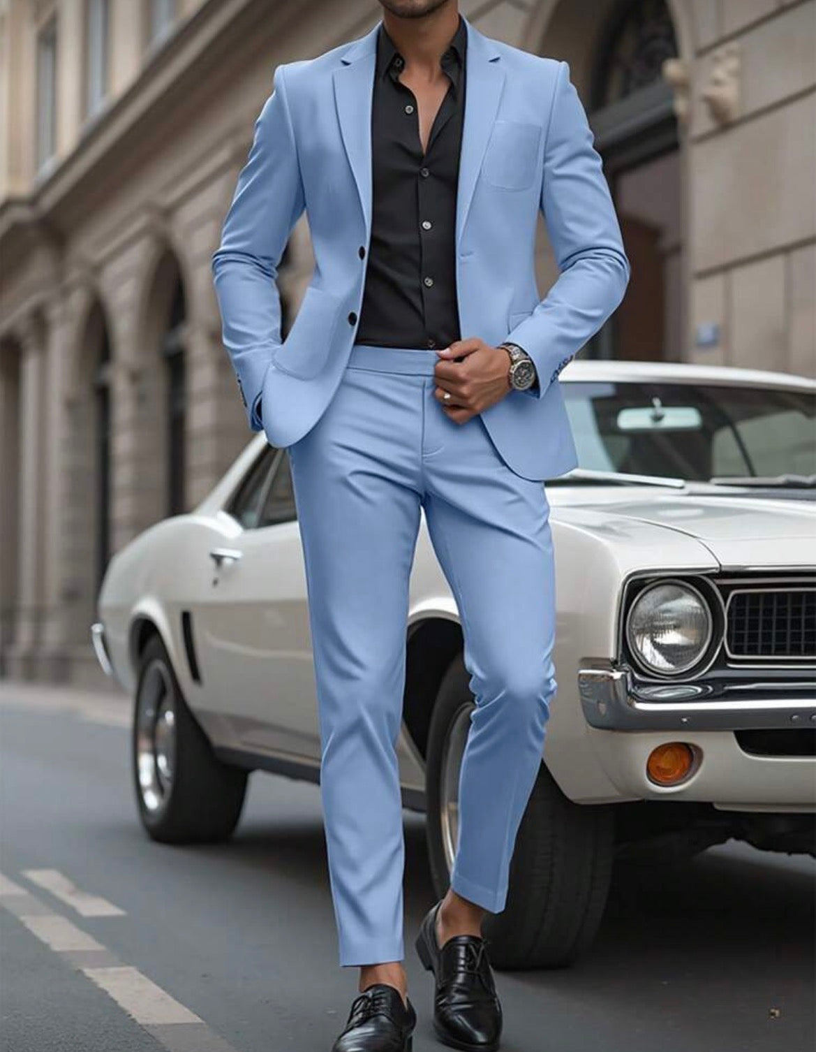 Sky blue suit 2026