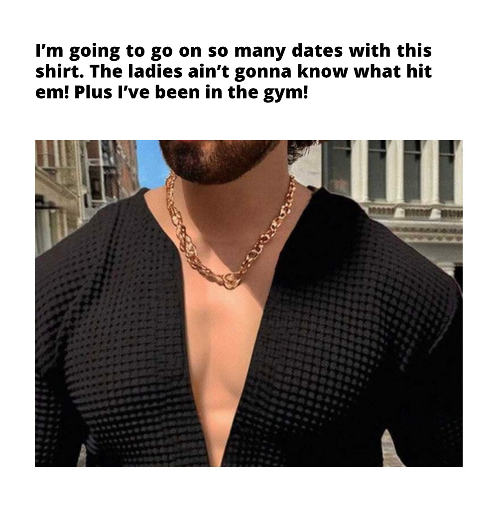 V neck summer knitted shirt