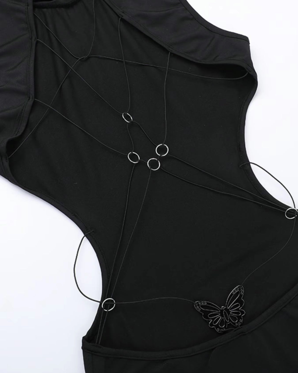 8012 Backless Butterfly dress