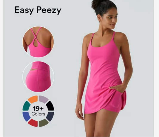 Halara dupe softlyzero push backless dress