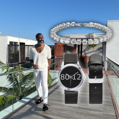 Watch and Bracelet Combo Deluxe