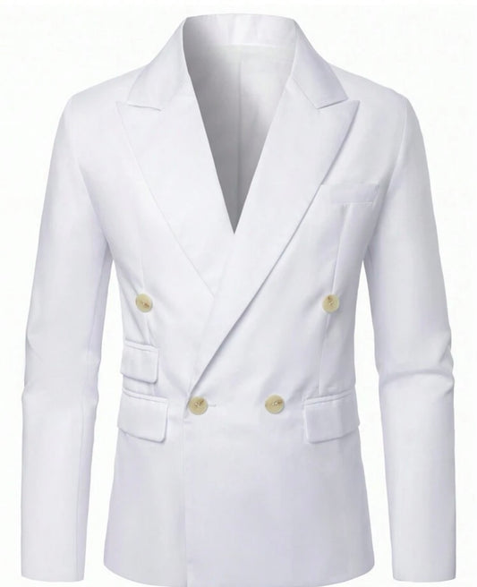 8012 Shop The Look - Mens Fitted White Blazer